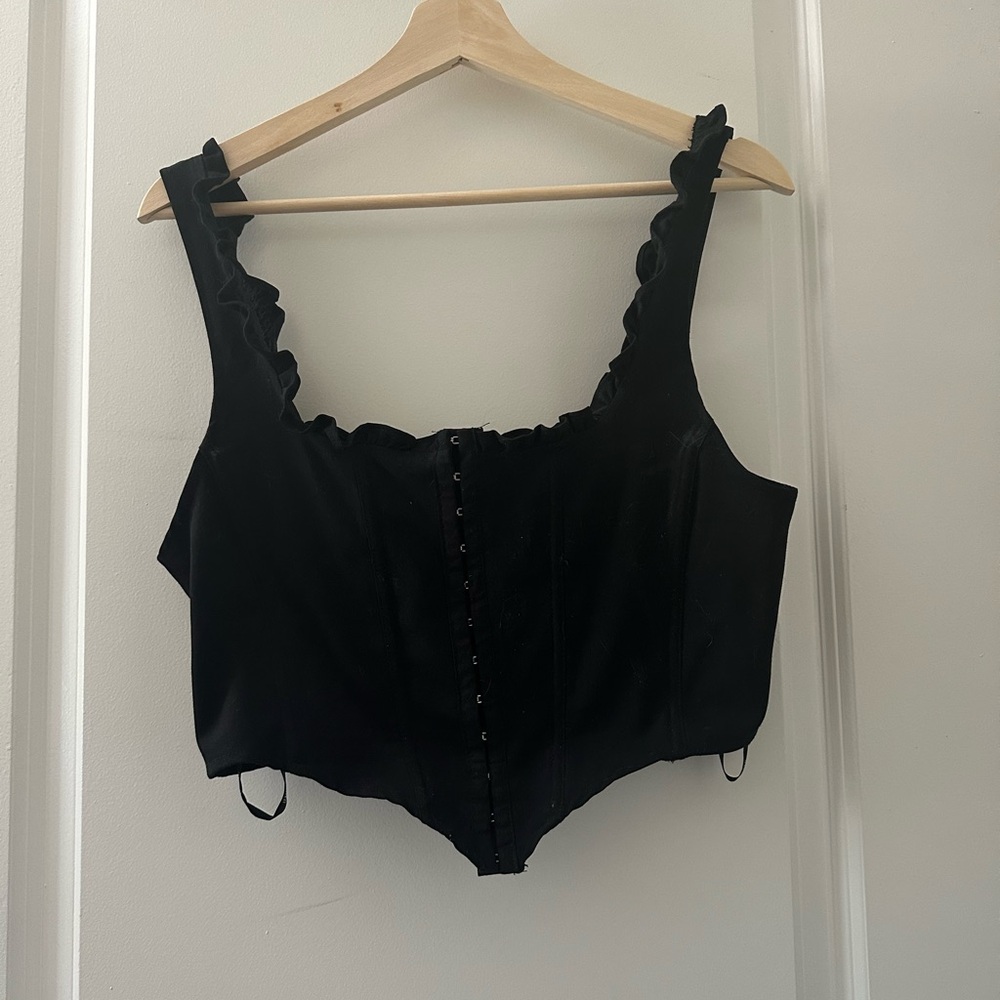Elegant Black Corset Top